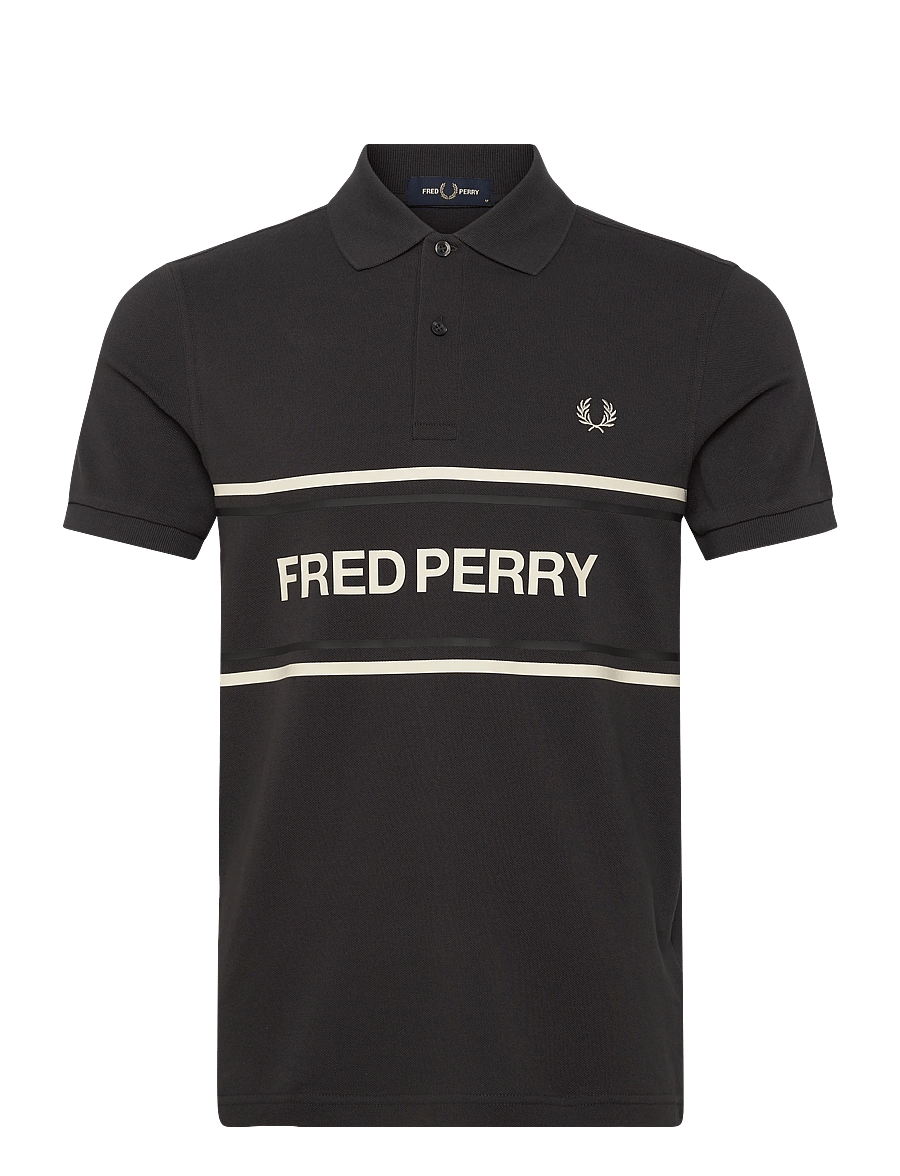 Fred Perry - FP GRAPHIC POLO SHIRT - short-sleeved polos - anchor grey - 1