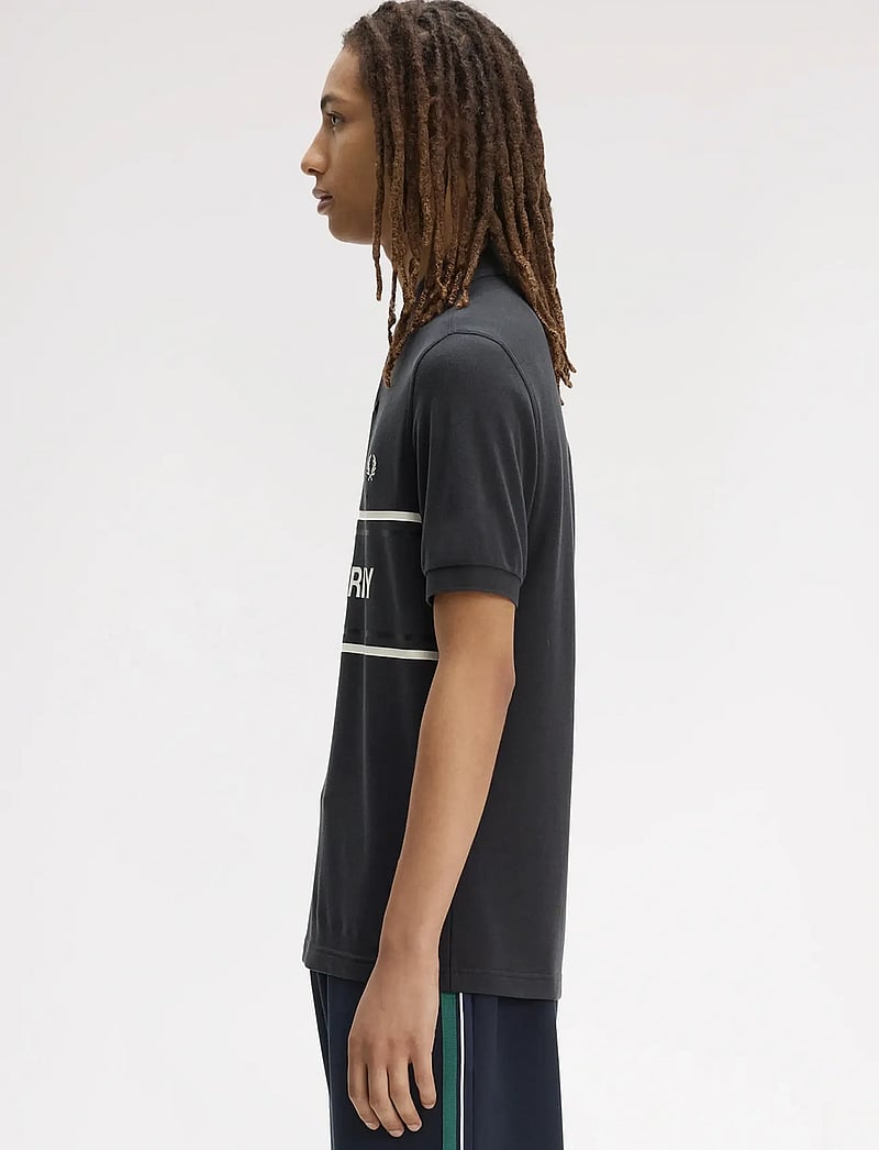 Fred Perry - FP GRAPHIC POLO SHIRT - kortærmede poloer - anchor grey - 3