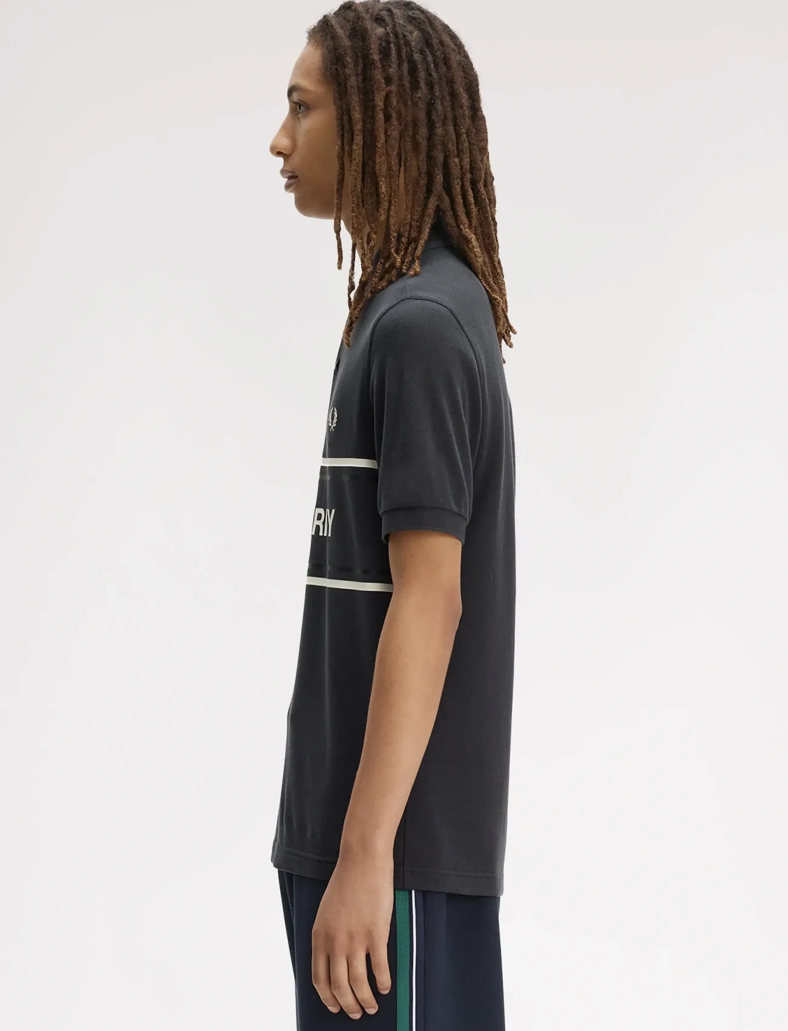 Fred Perry - FP GRAPHIC POLO SHIRT - short-sleeved polos - anchor grey - 3