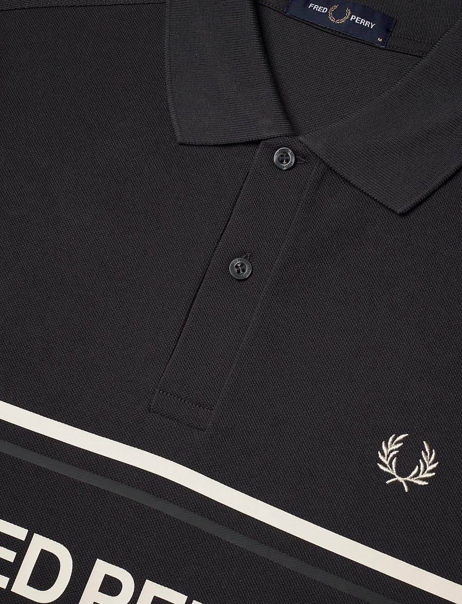 Fred Perry - FP GRAPHIC POLO SHIRT - short-sleeved polos - anchor grey - 4