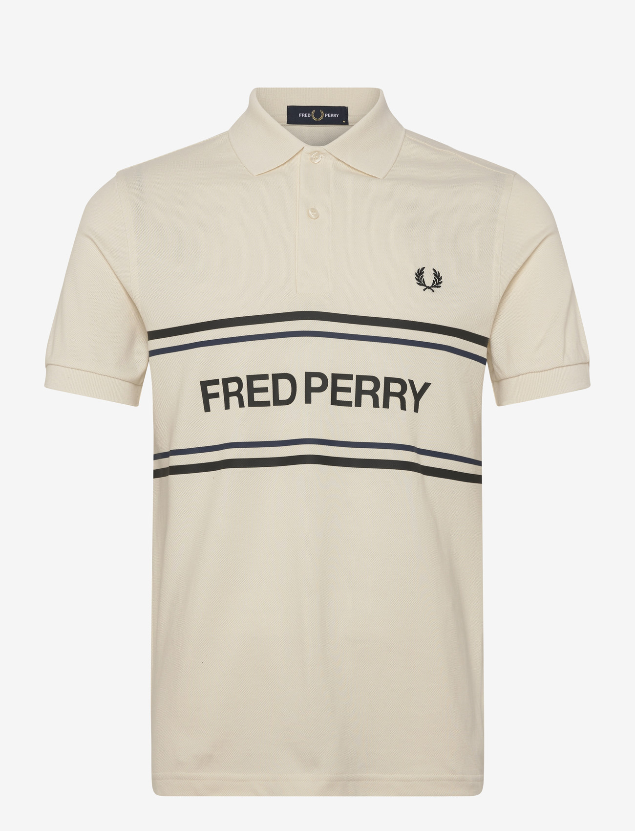 Fred Perry - FP GRAPHIC POLO SHIRT - kurzärmelig - ecru - 1