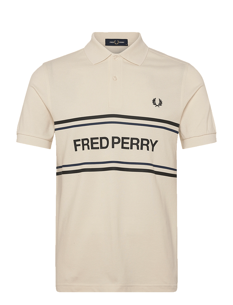 Fred Perry - FP GRAPHIC POLO SHIRT - kurzärmelig - ecru - 1