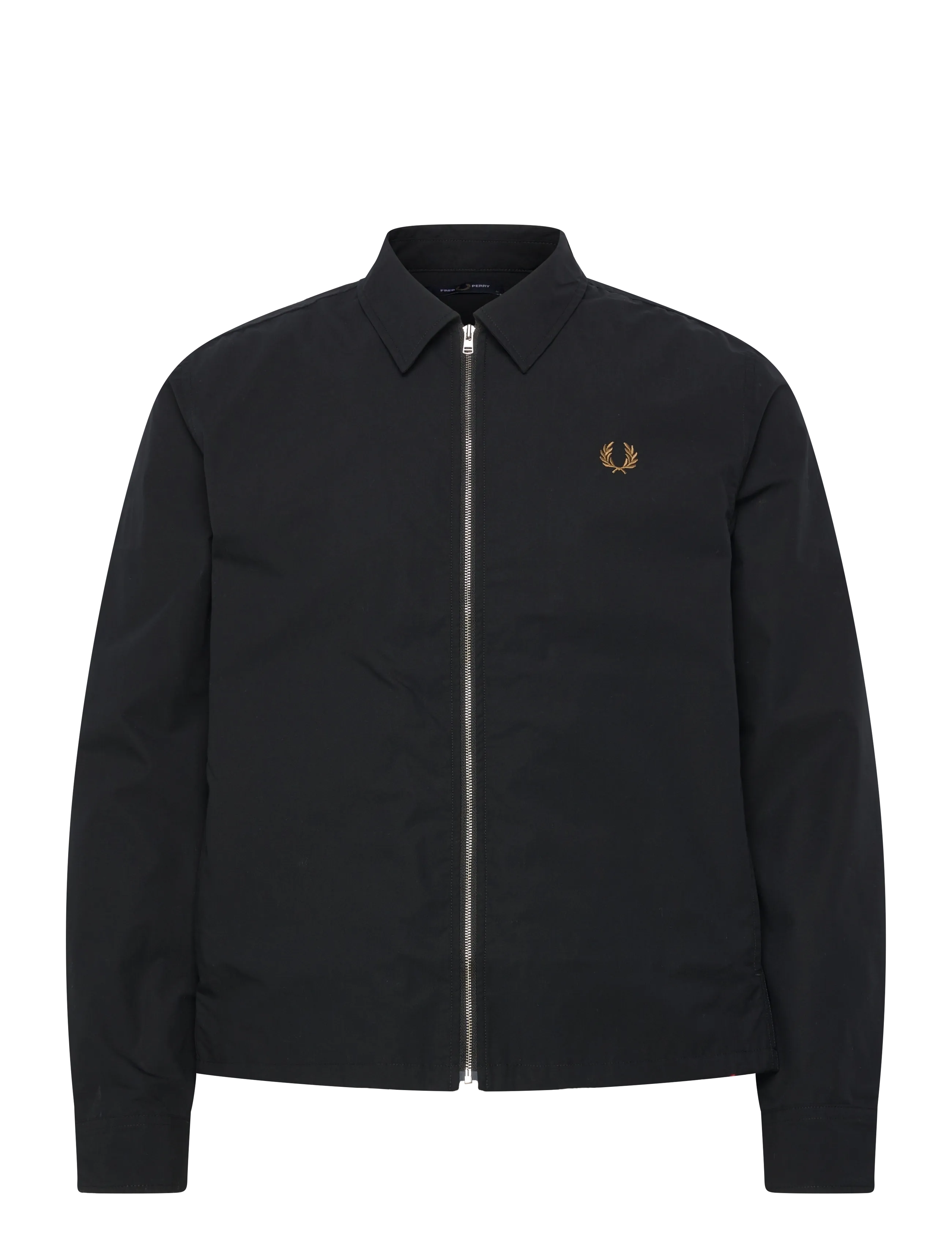 FRED PERRY Poplin Overshirt Schwarz - XXL - Herren