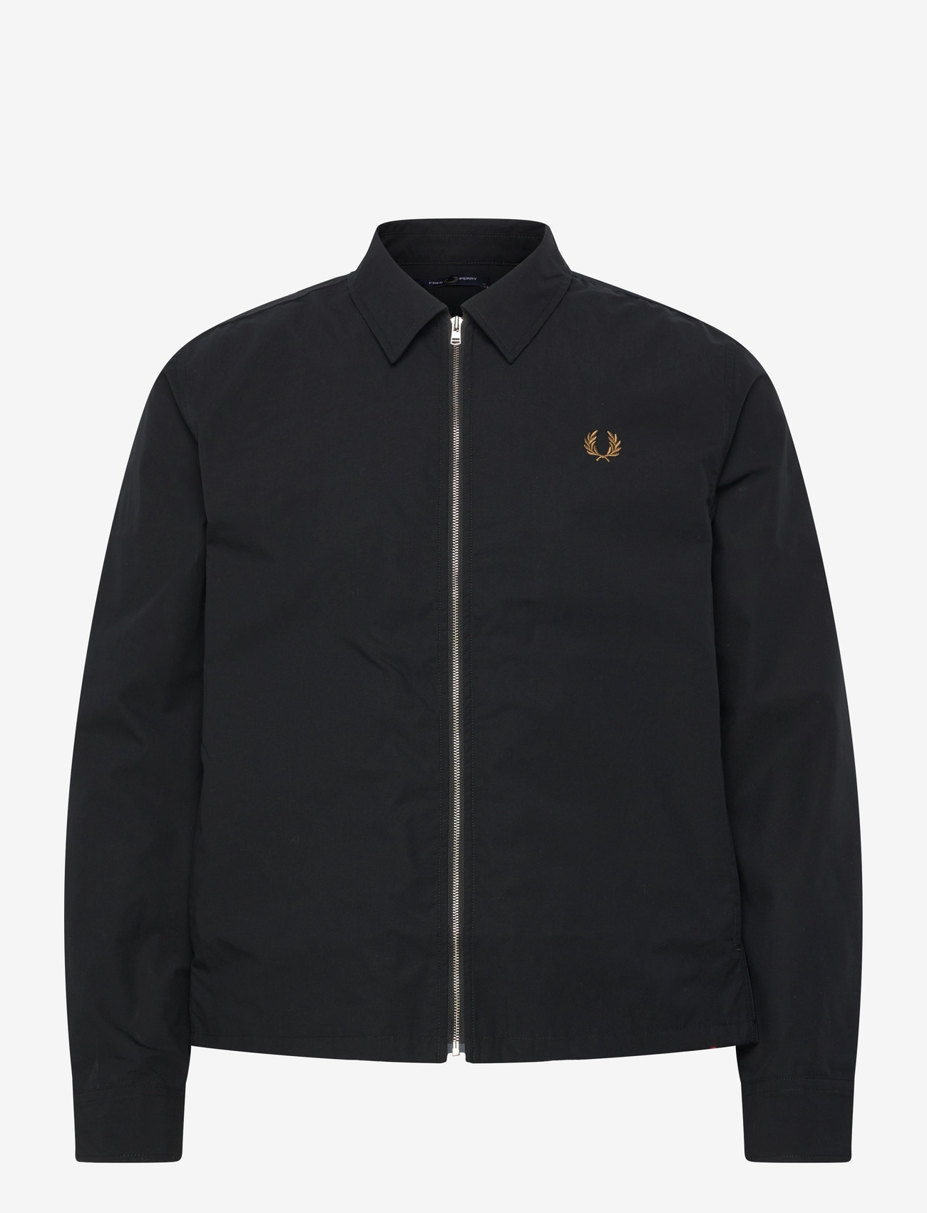 Fred Perry - POPLIN OVERSHIRT - forårsjakker - black - 0