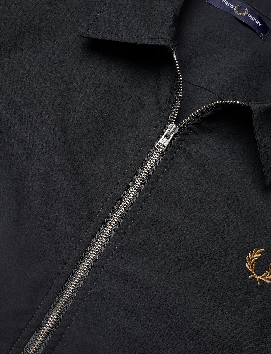 Fred Perry - POPLIN OVERSHIRT - frühlingsjacken - black - 5