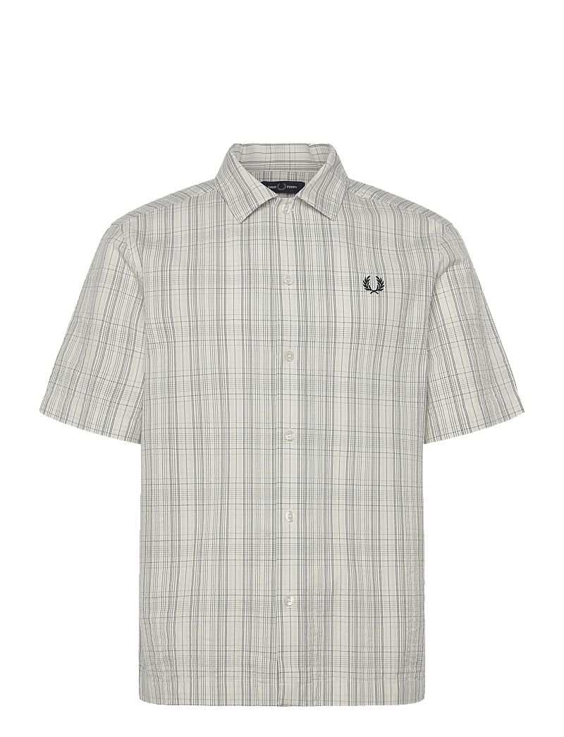 Fred Perry - SEERSUCKER CHECK SHIRT - checkered shirts - ecru - 1