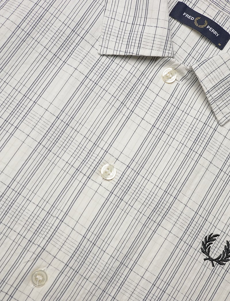 Fred Perry - SEERSUCKER CHECK SHIRT - checkered shirts - ecru - 5
