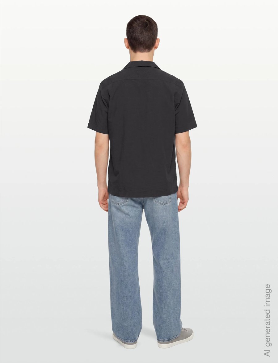 Fred Perry - SEERSUCKER REVERE COLLAR SHIRT - lühikeste varrukatega särgid - anchor grey - 4