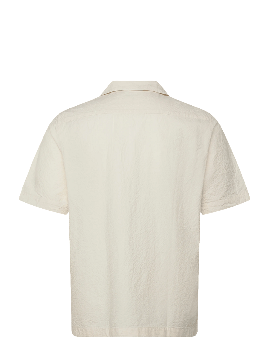 Fred Perry - SEERSUCKER REVERE COLLAR SHIRT - krekli ar īsām piedurknēm - ecru - 2