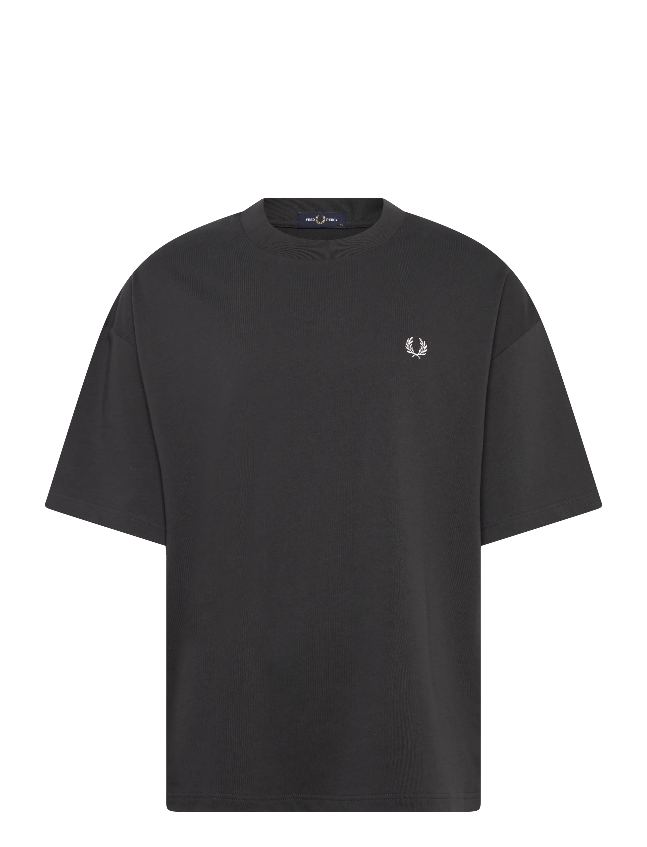 Fred Perry BACK PRINT LAUREL WREATH TEE - T-särgid - ANCHOR GREY / grey