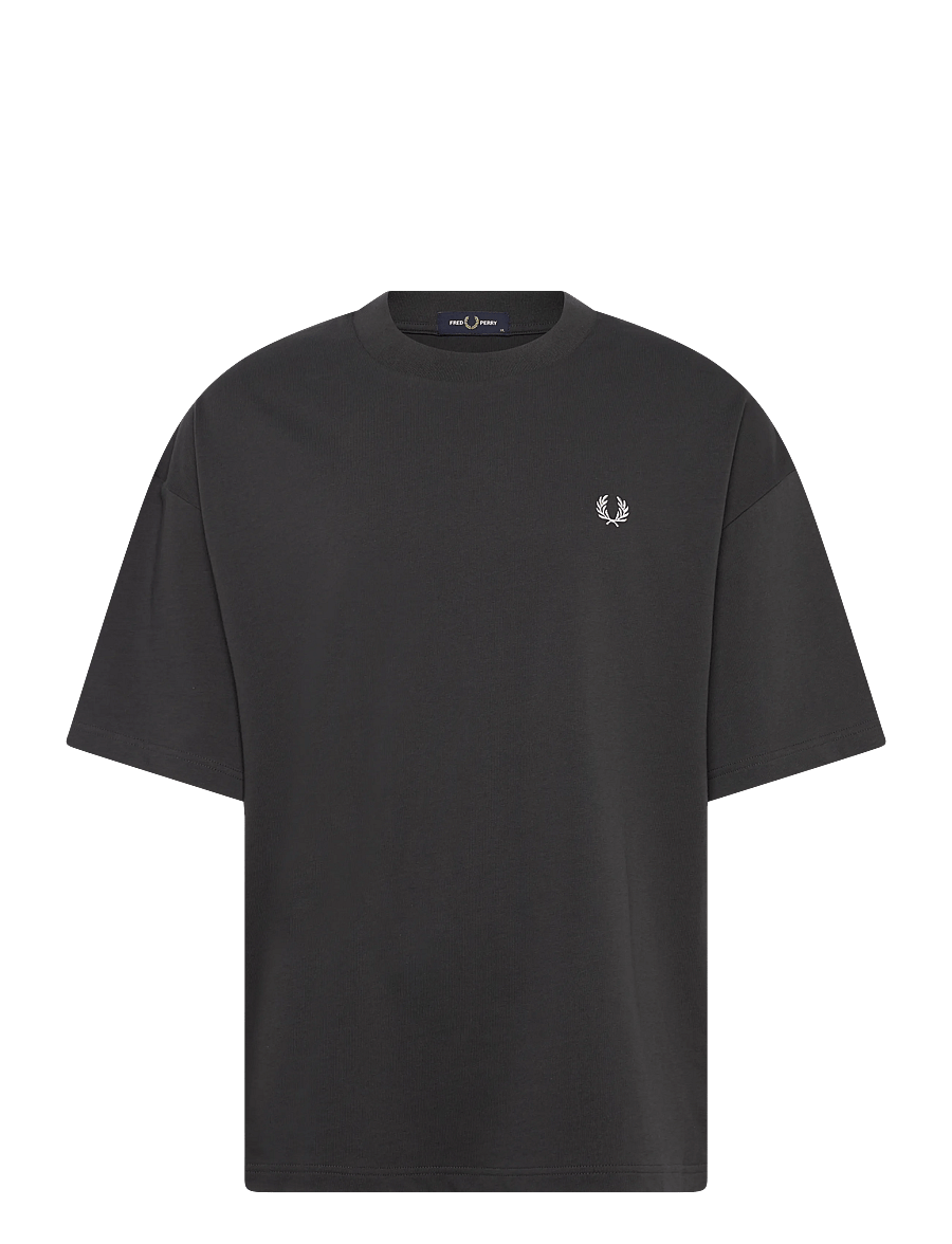 Fred Perry - BACK PRINT LAUREL WREATH TEE - kortärmade t-shirts - anchor grey - 1