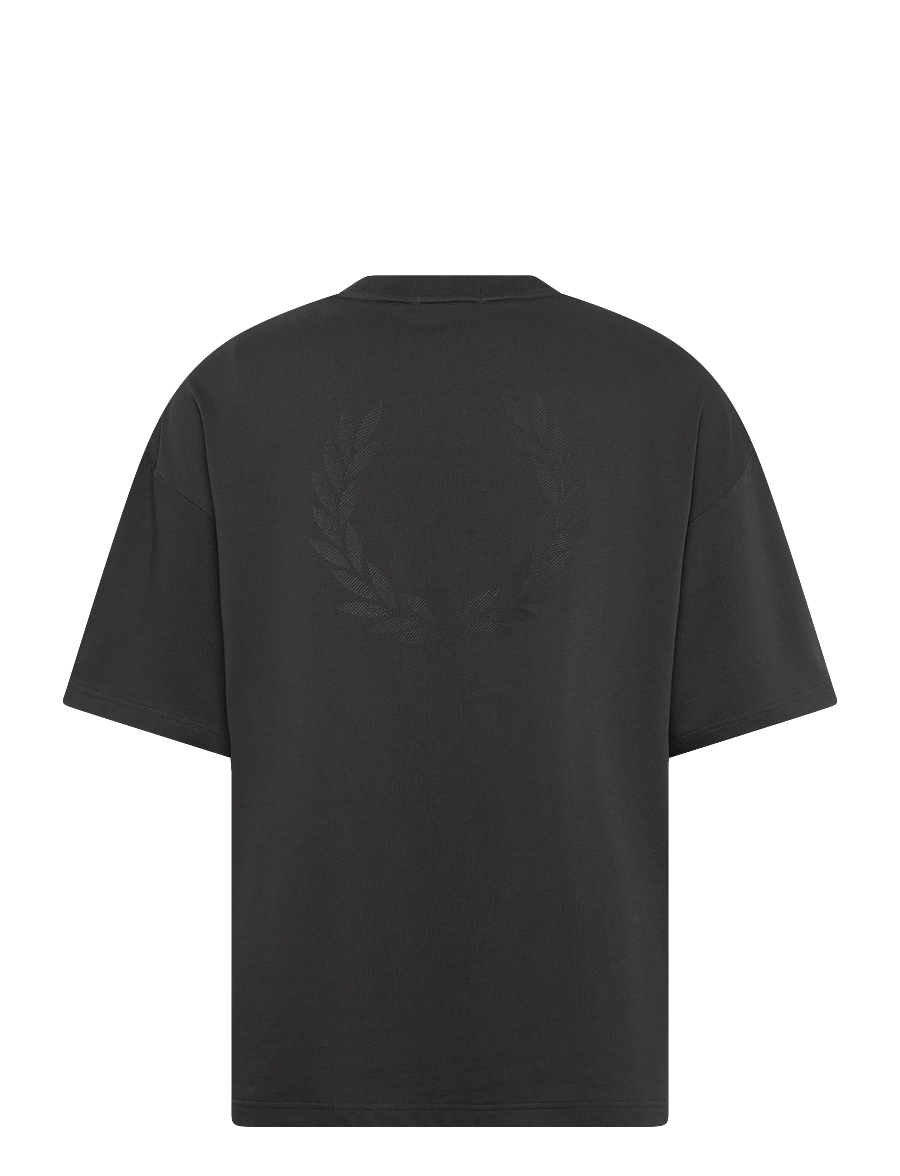 Fred Perry - BACK PRINT LAUREL WREATH TEE - kortärmade t-shirts - anchor grey - 2