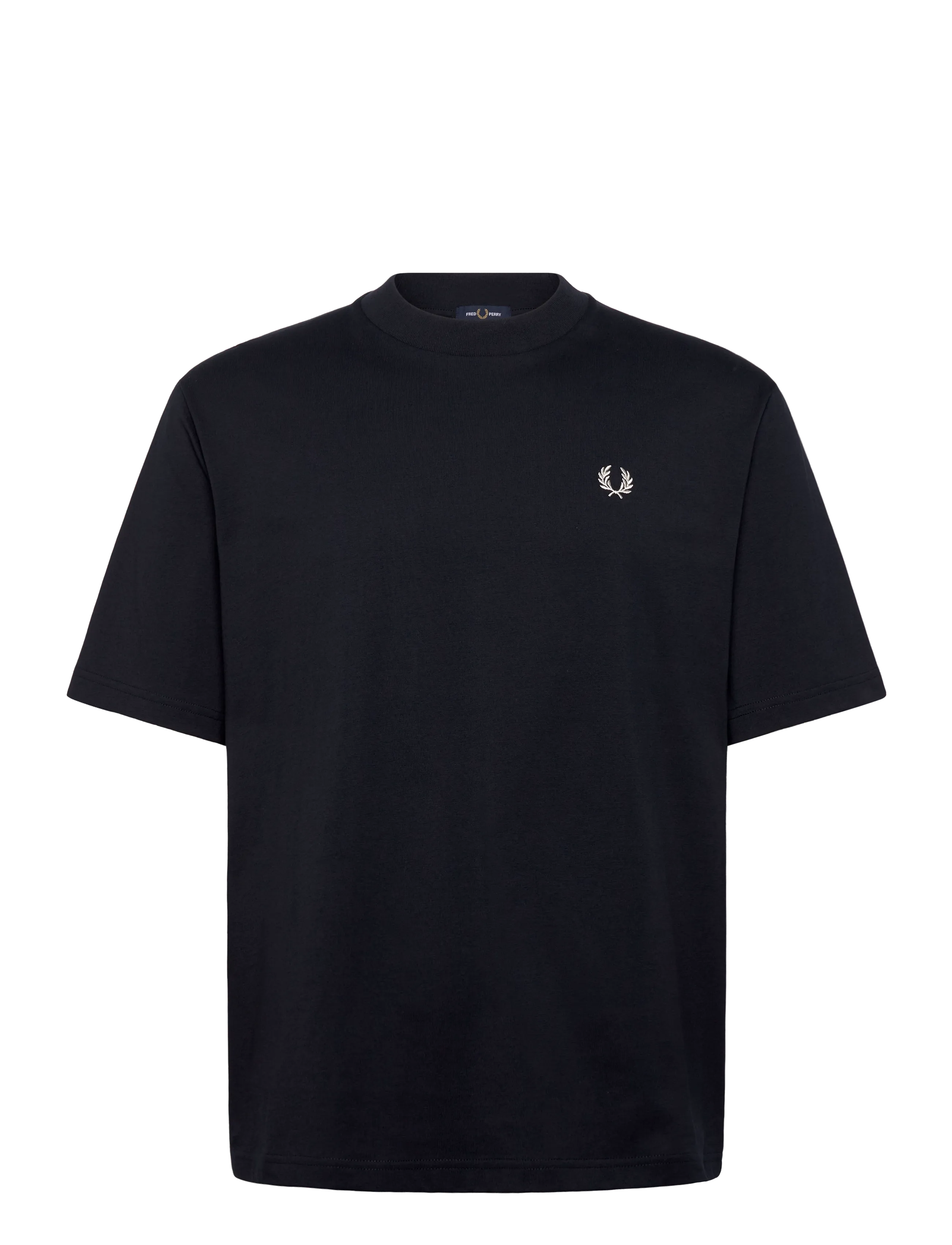 FRED PERRY Back Print Fred Perry Text Tee Navy - L - Herren