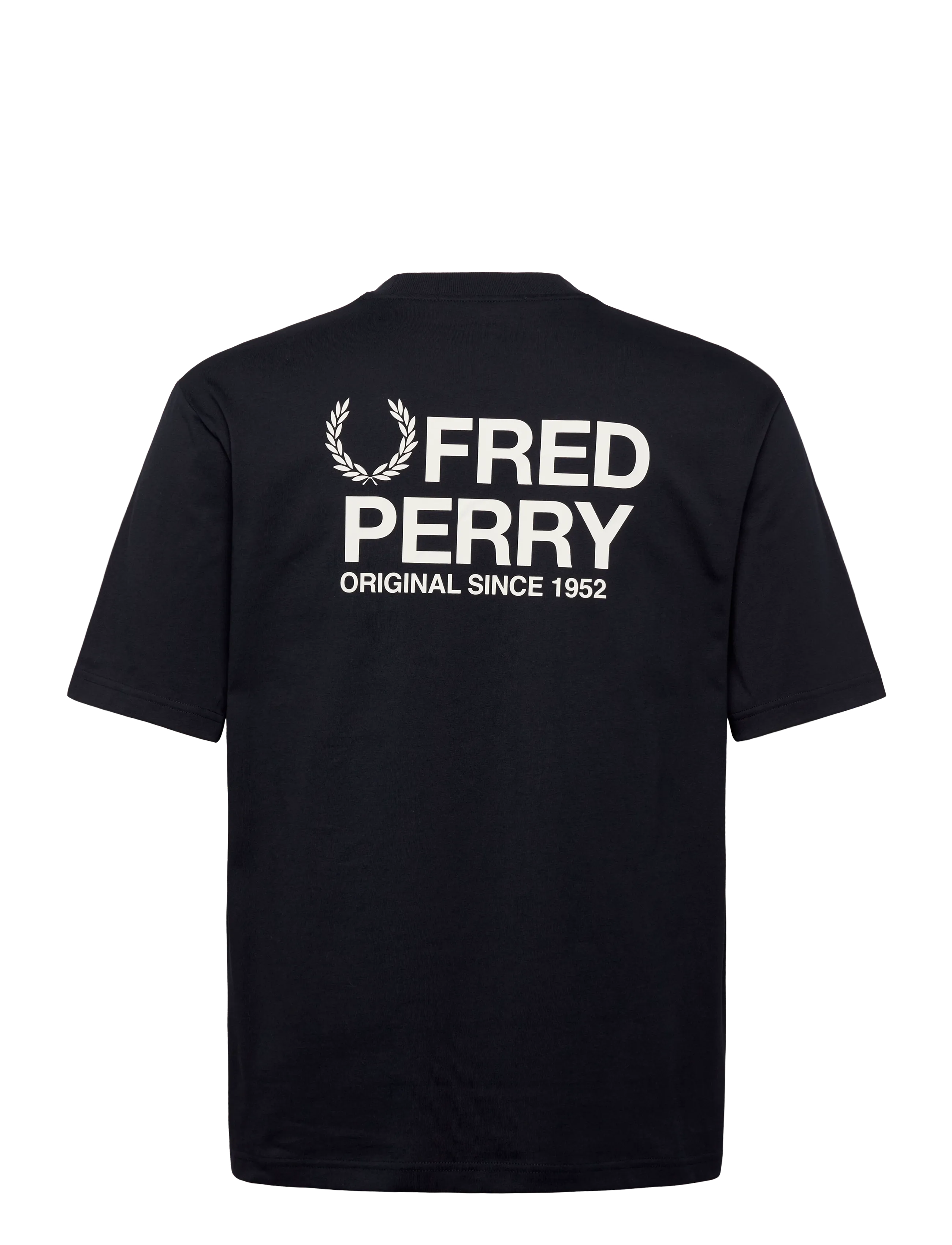 Fred Perry - BACK PRINT FRED PERRY TEXT TEE - short-sleeved t-shirts - navy - 2