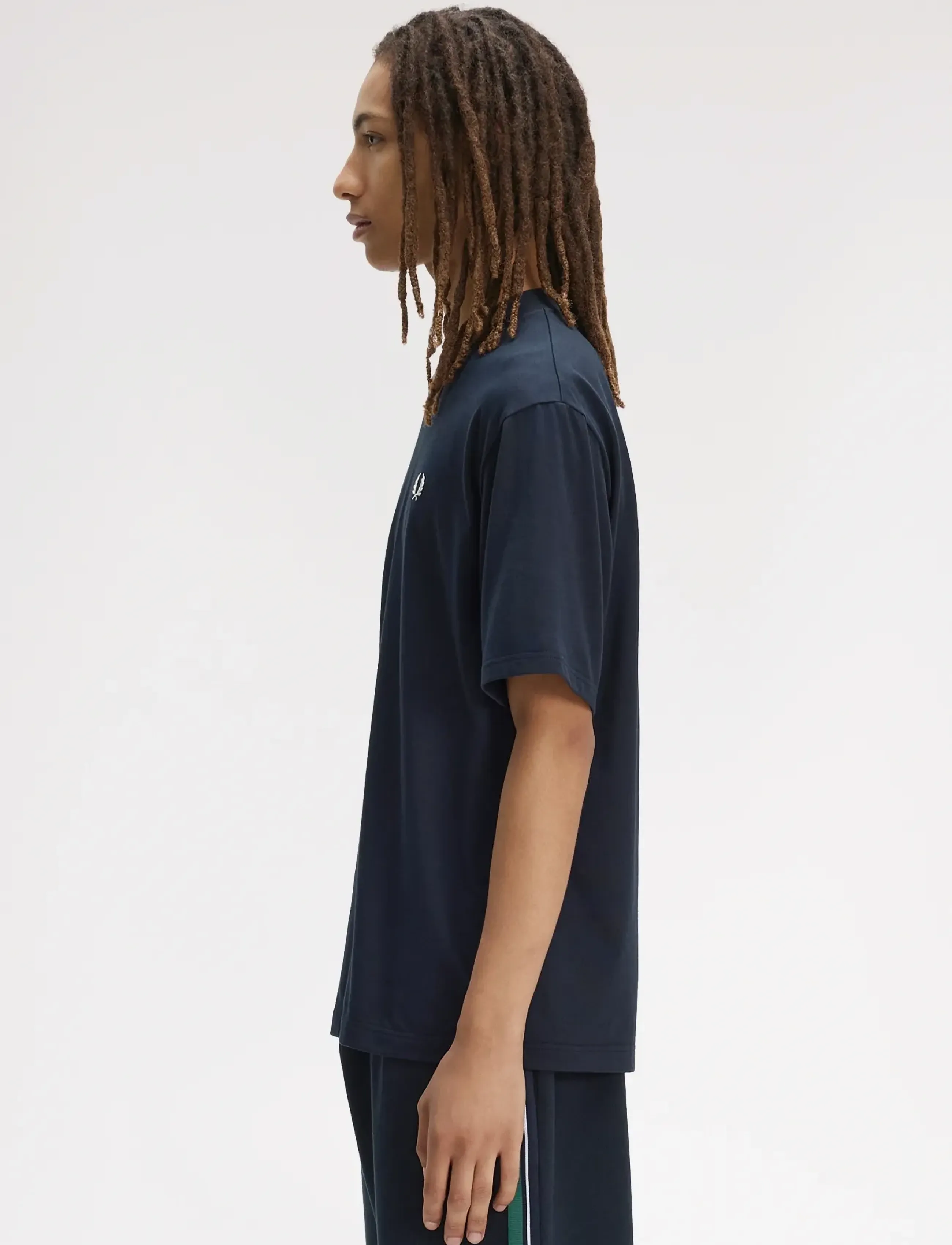 Fred Perry - BACK PRINT FRED PERRY TEXT TEE - short-sleeved t-shirts - navy - 3
