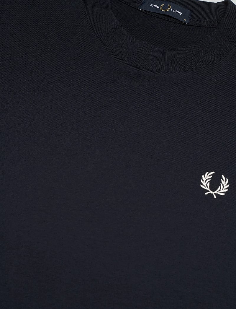 Fred Perry - BACK PRINT FRED PERRY TEXT TEE - kortärmade t-shirts - navy - 4