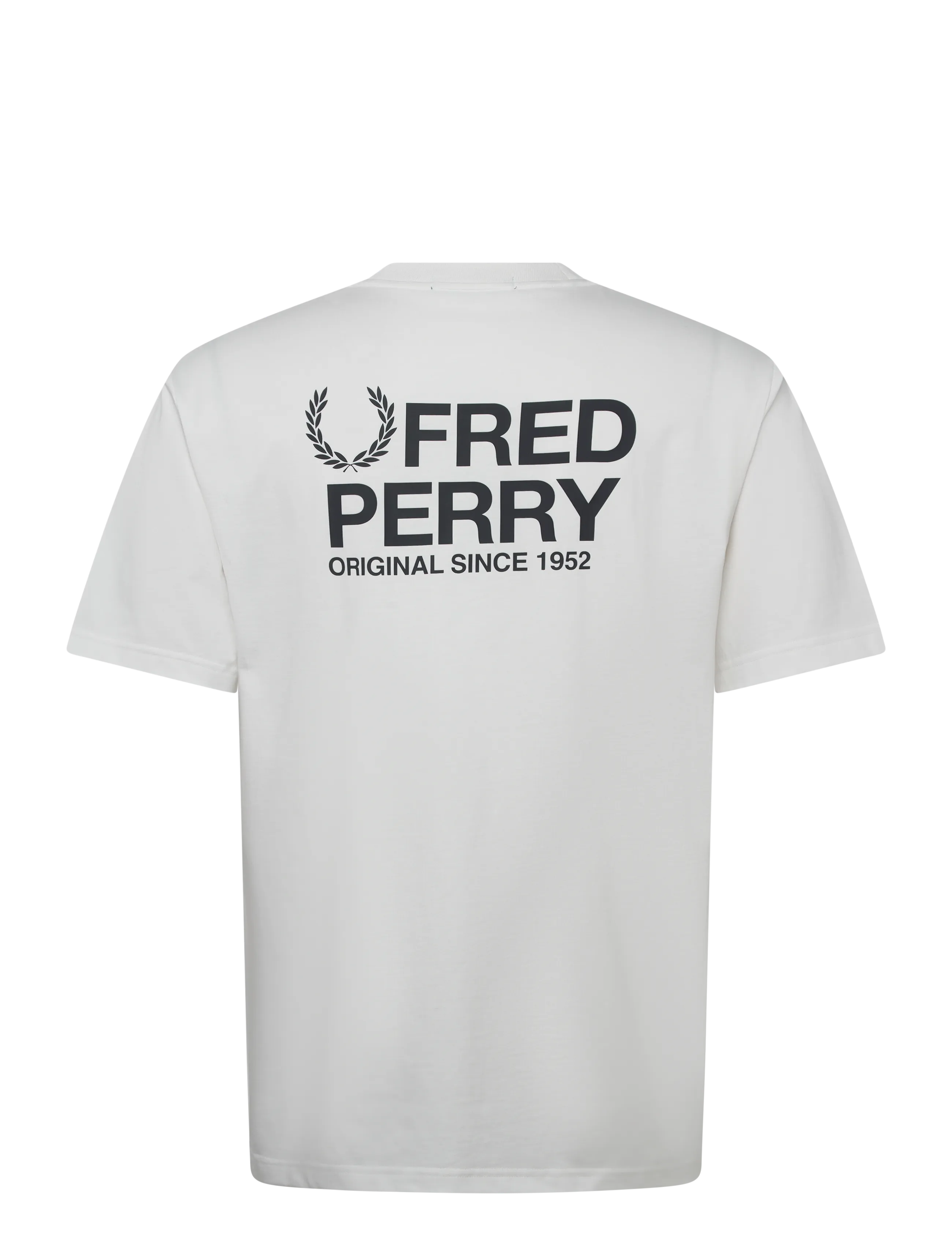 Fred Perry - BACK PRINT FRED PERRY TEXT TEE - short-sleeved t-shirts - snow white - 2