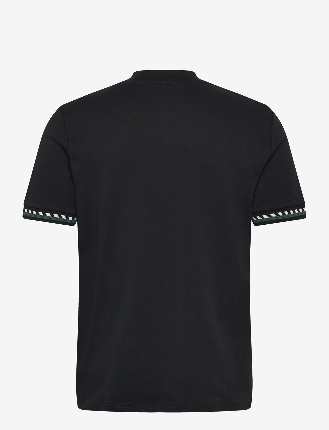 Fred Perry - JACQUARD CUFF T-SHIRT - kortærmede t-shirts - black - 2