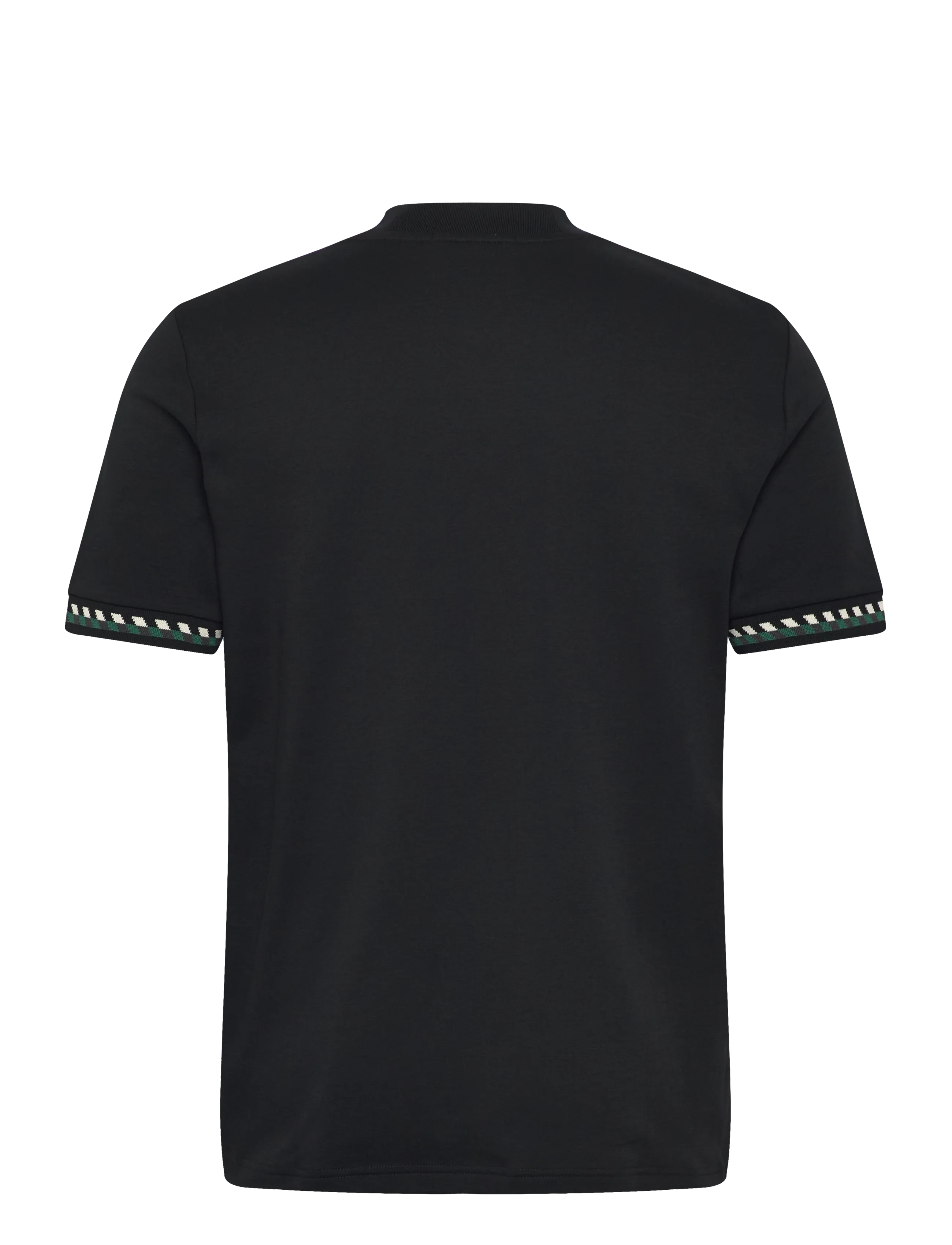 Fred Perry - JACQUARD CUFF T-SHIRT - short-sleeved t-shirts - black - 2