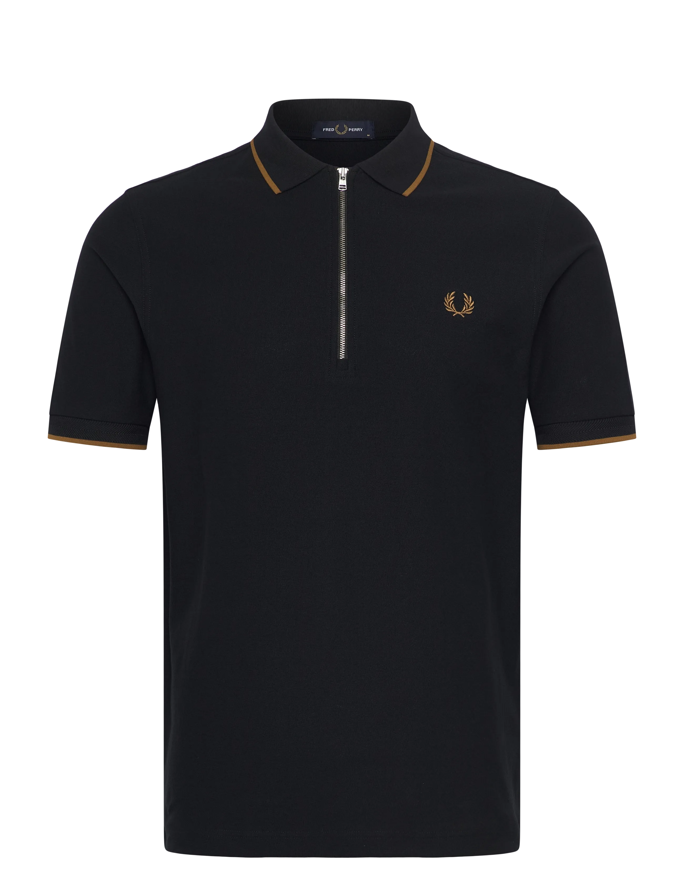 FRED PERRY Crepe Pique Polo Shirt Schwarz - XXL - Herren