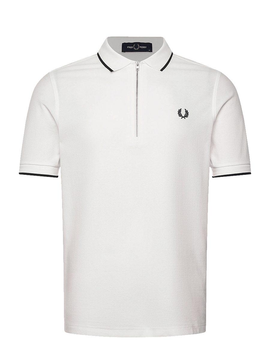 Fred Perry - CREPE PIQUE POLO SHIRT - kurzärmelig - snow white - 1