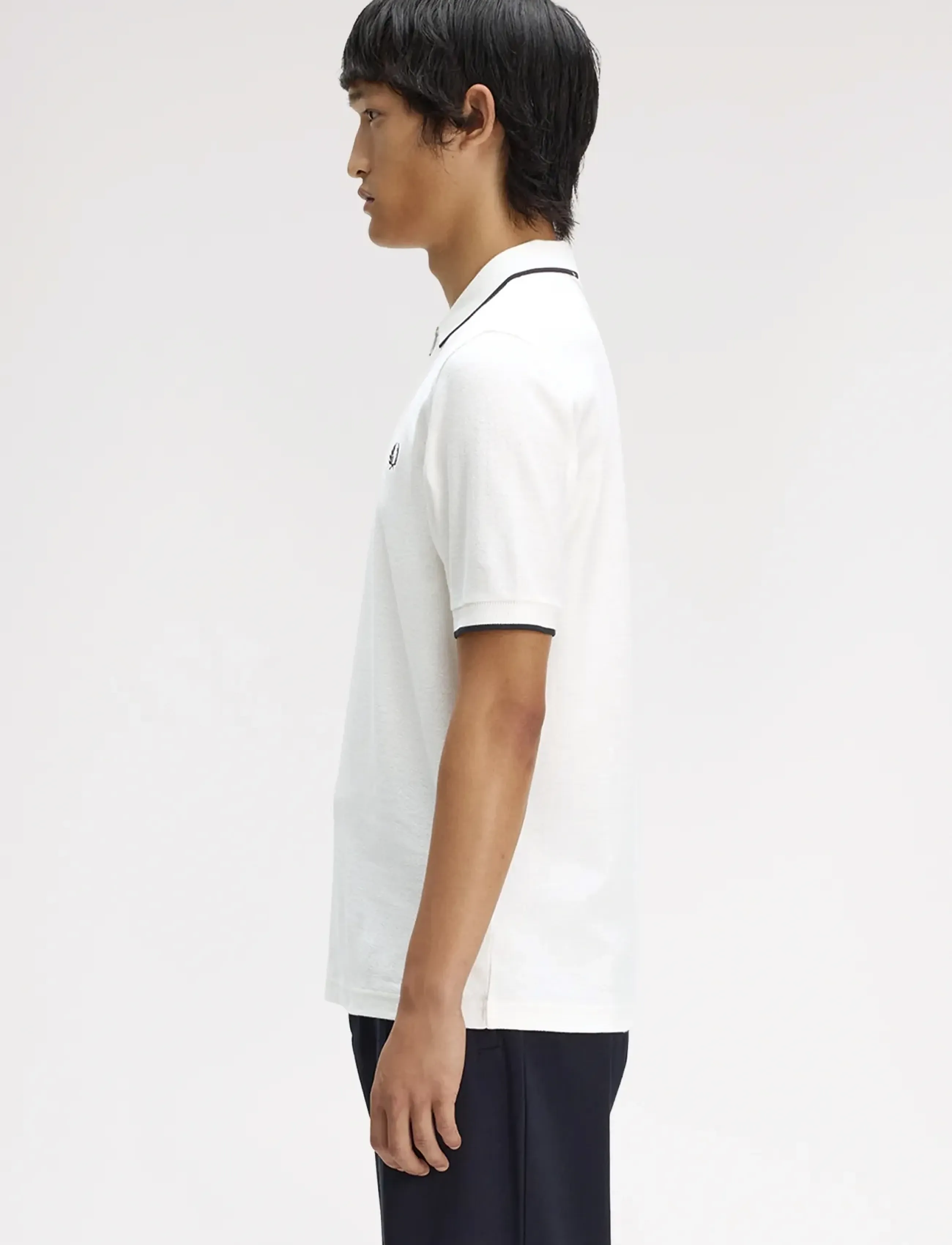 Fred Perry - CREPE PIQUE POLO SHIRT - lühikeste varrukatega polod - snow white - 3