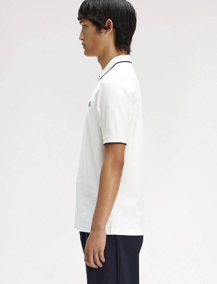 Fred Perry - CREPE PIQUE POLO SHIRT - kurzärmelig - snow white - 3