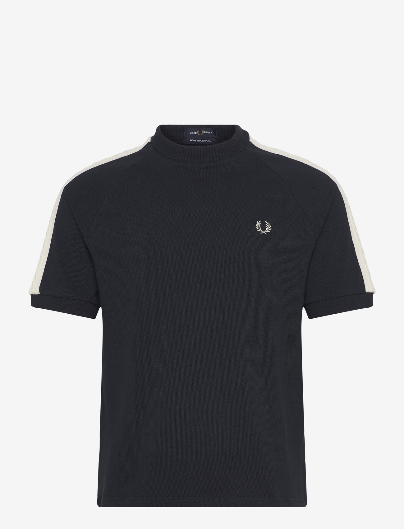 Fred Perry - CABLE TAPED T-SHIRT - kurzärmelig - navy - 1