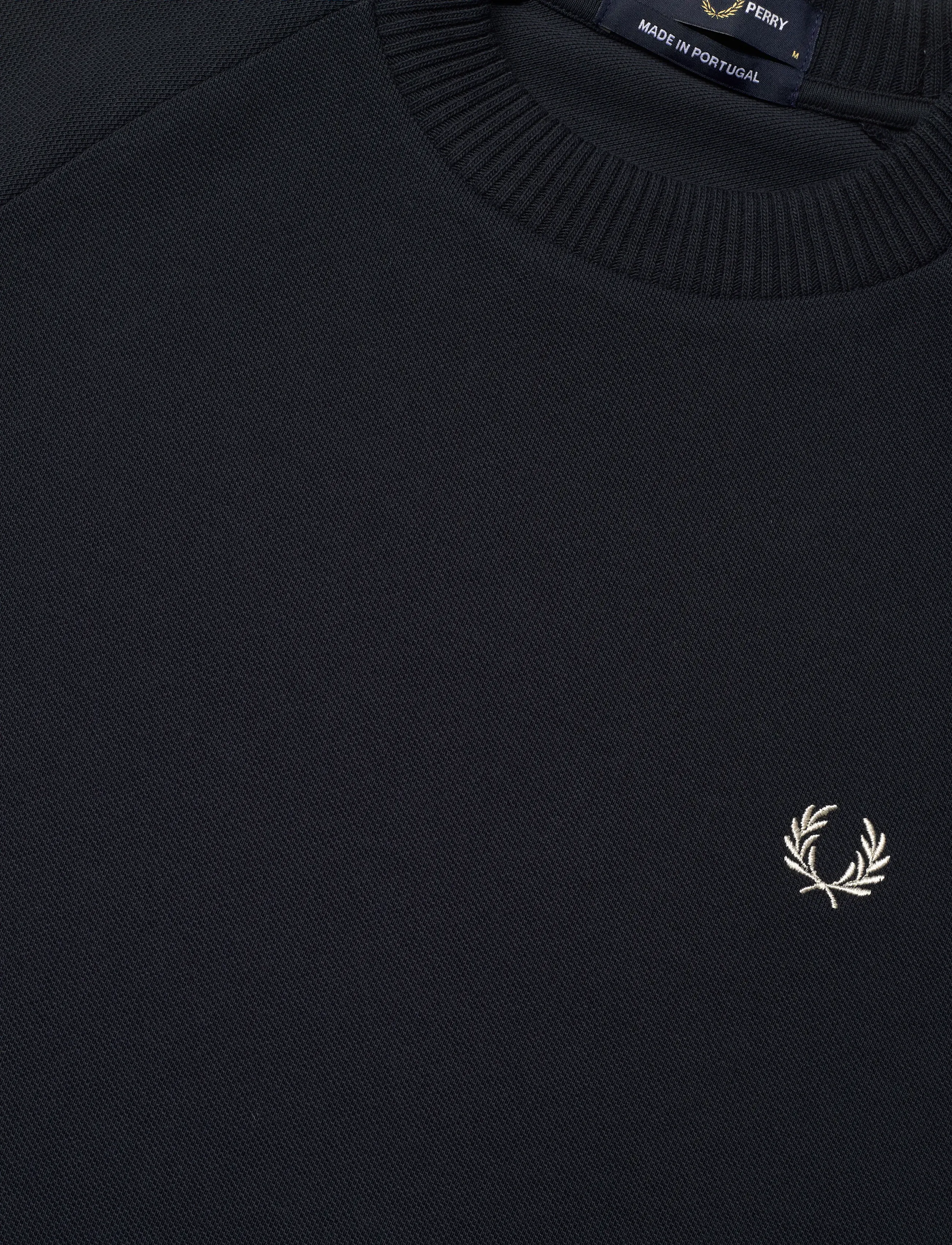 Fred Perry - CABLE TAPED T-SHIRT - short-sleeved t-shirts - navy - 4