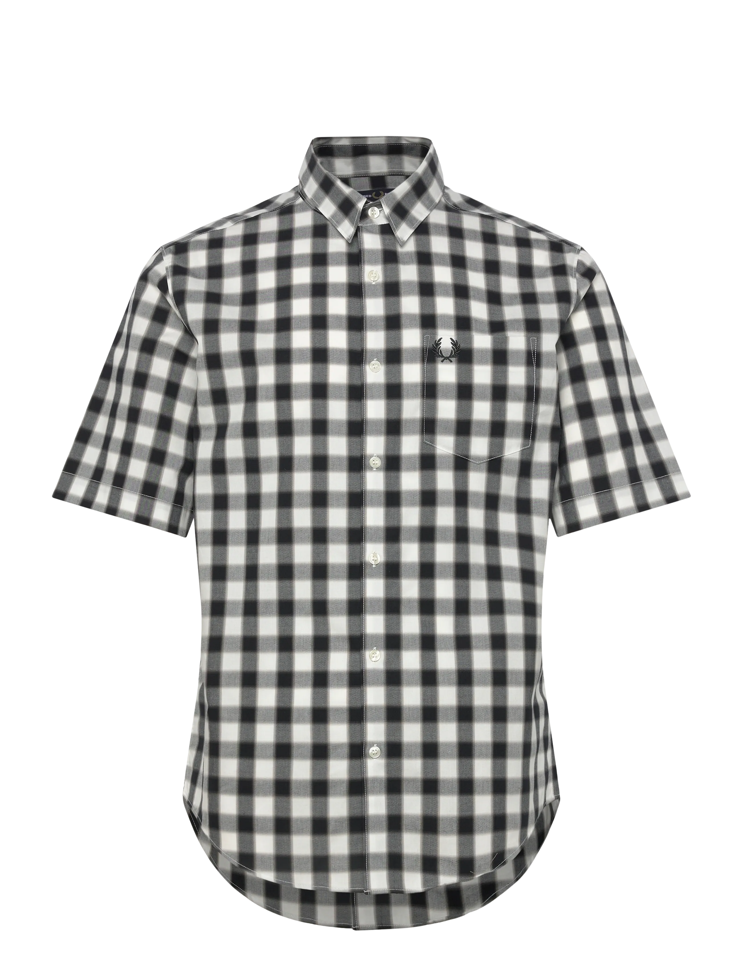 FRED PERRY Blurred Gingham Shirt Grau - XL - Herren