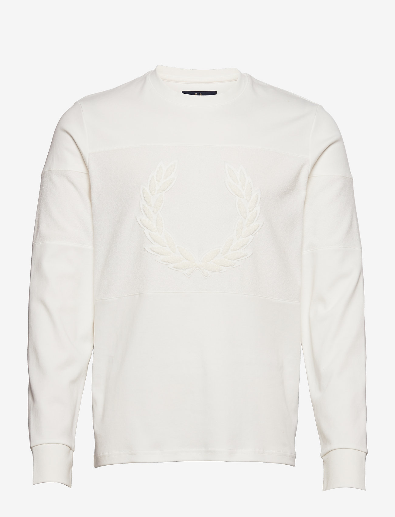 Fred Perry - TOWELLING PANEL L/S TOP - snow white - 0