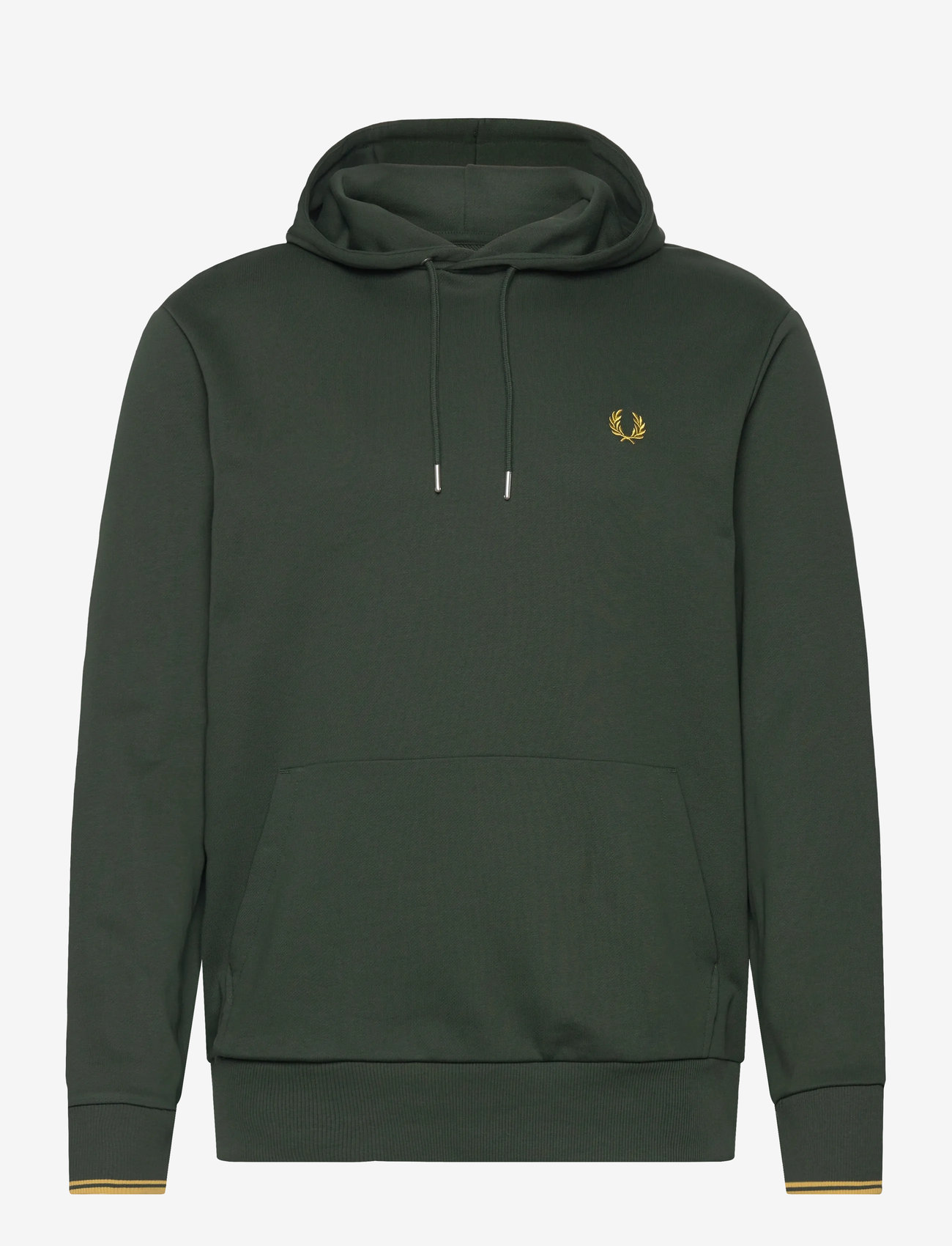 Fred Perry - TIPPED HOODED SWEATSHIRT - court green - 0
