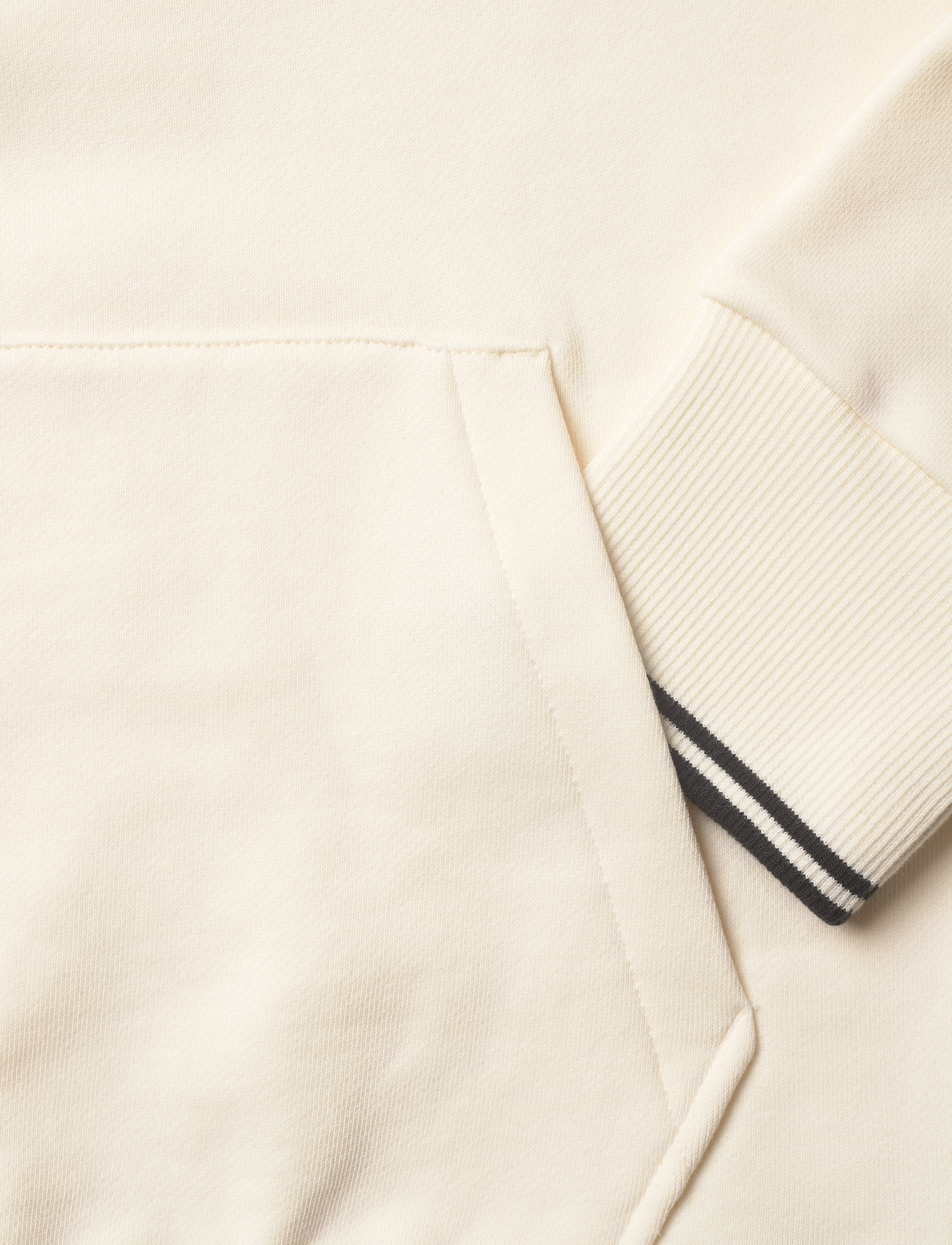 Fred Perry - TIPPED HOODED SWEATSHIRT - ecru - 3