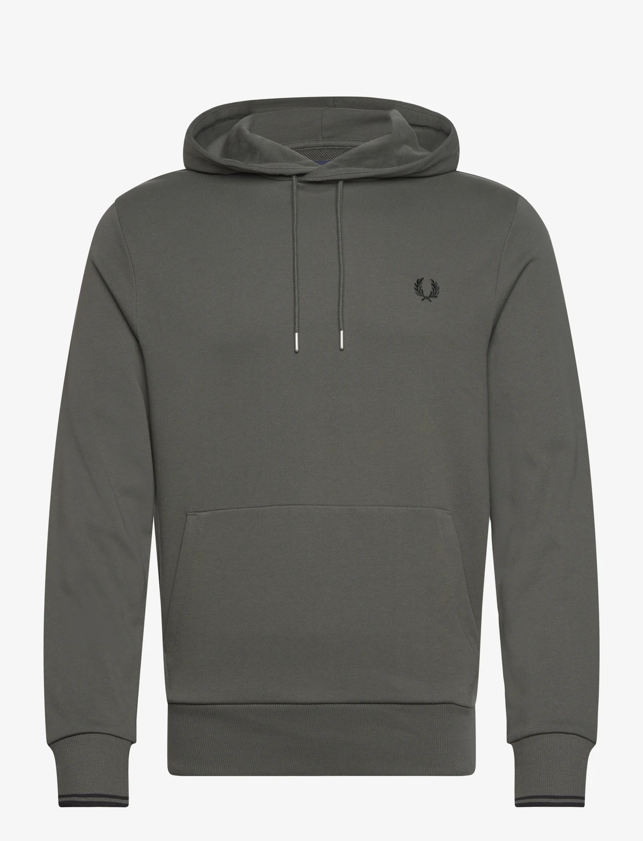 Fred Perry - TIPPED HOODED SWEATSH - hupparit - field green - 0