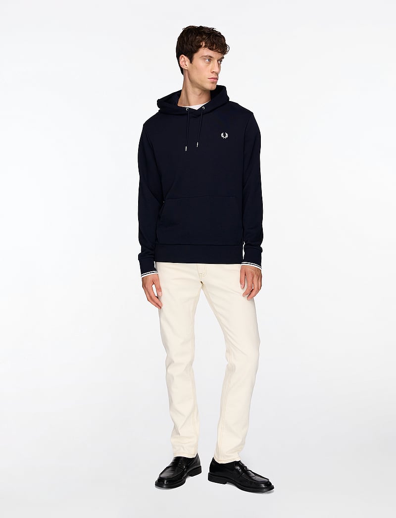 Fred Perry - TIPPED HOODED SWEATSHIRT - hættetrøjer - navy - 2
