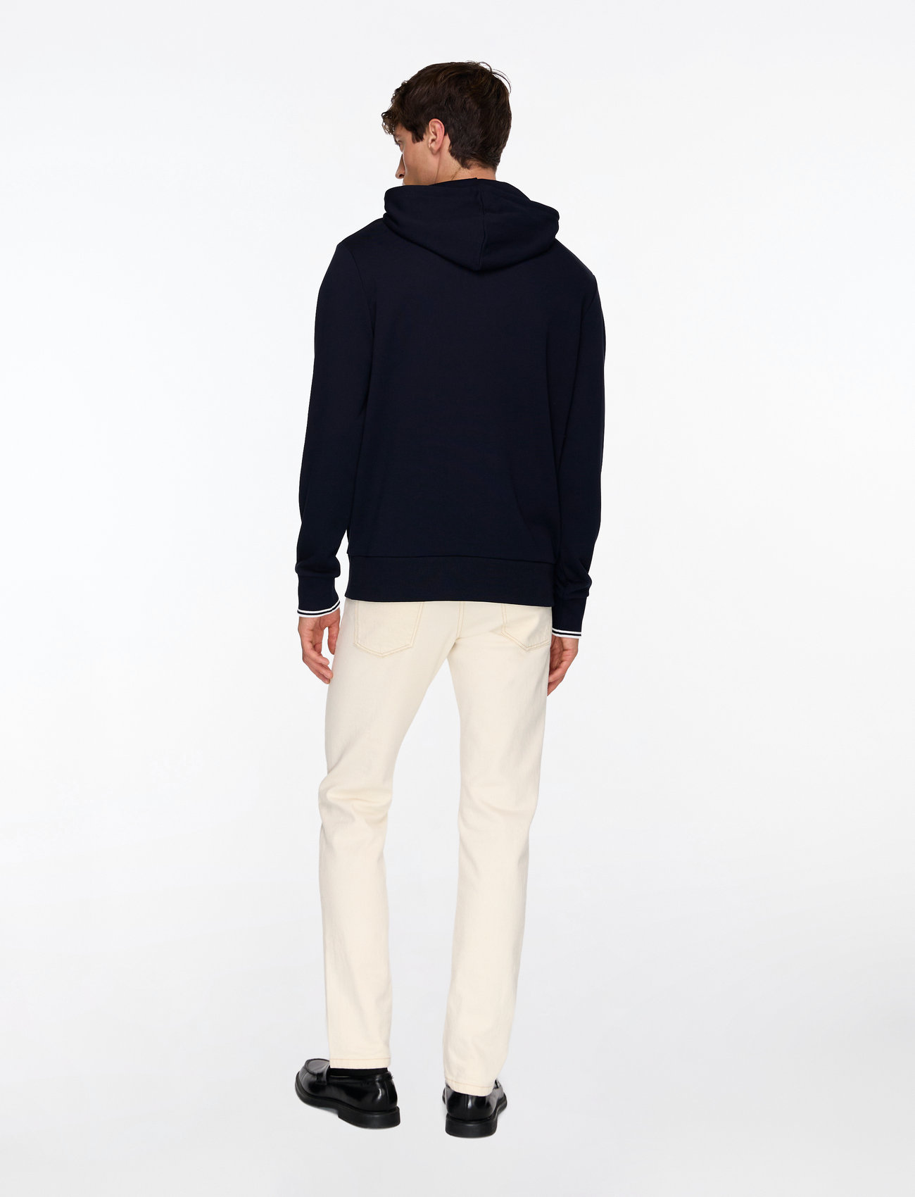 Fred Perry - TIPPED HOODED SWEATSHIRT - hættetrøjer - navy - 4