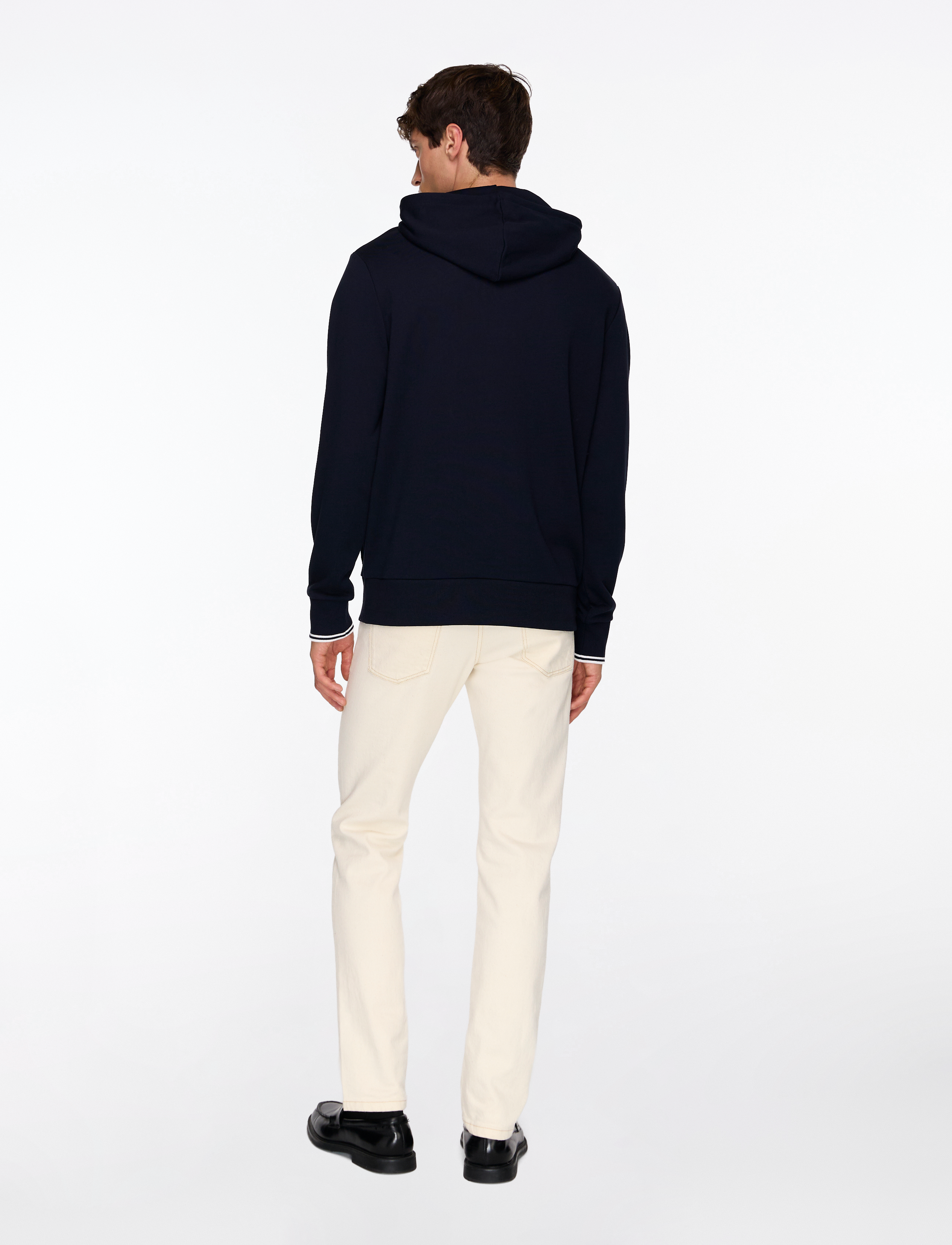 Fred Perry - TIPPED HOODED SWEATSHIRT - džemperi ar kapuci - navy - 4