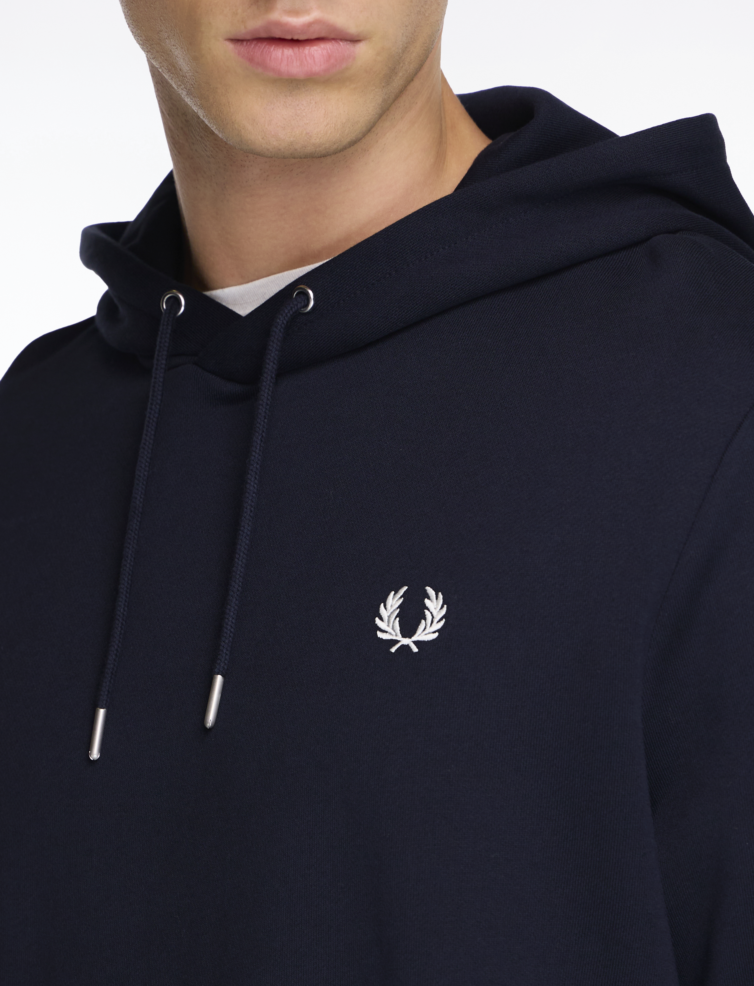 Fred Perry - TIPPED HOODED SWEATSHIRT - džemperi ar kapuci - navy - 5