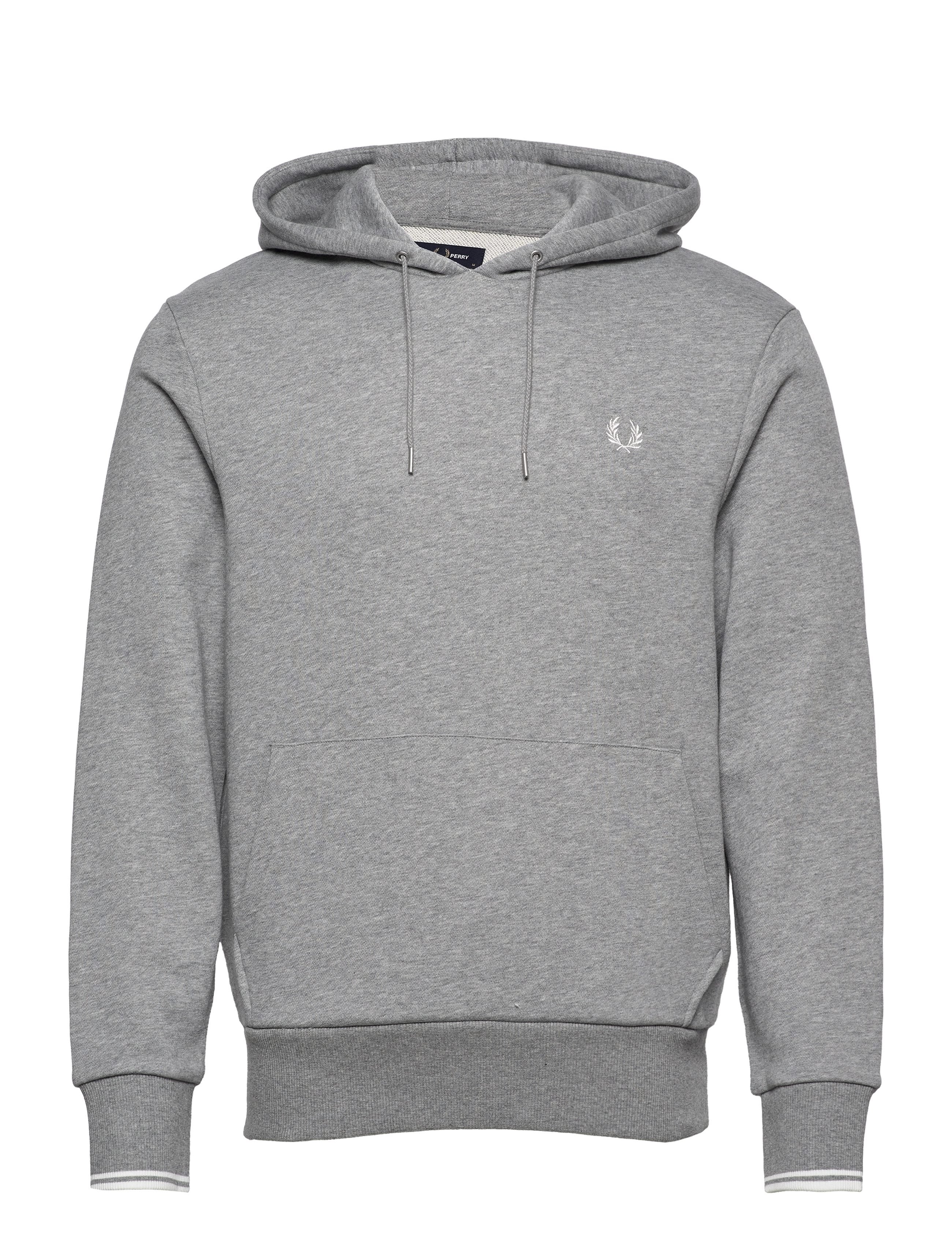 TIPPED HOODED SWEATSHIRT - STEEL MARL