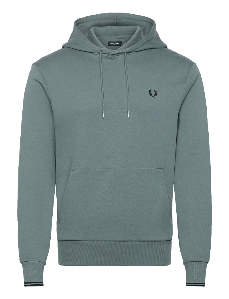 Fred Perry - TIPPED HOODED SWEATSHIRT - hoodies - stockportblu/nvy - 0