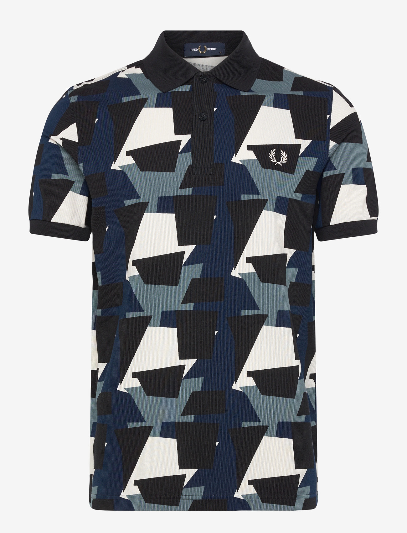 Fred Perry - FRAGMENT PRINT POLO SHIRT - kurzärmelig - ecru - 0