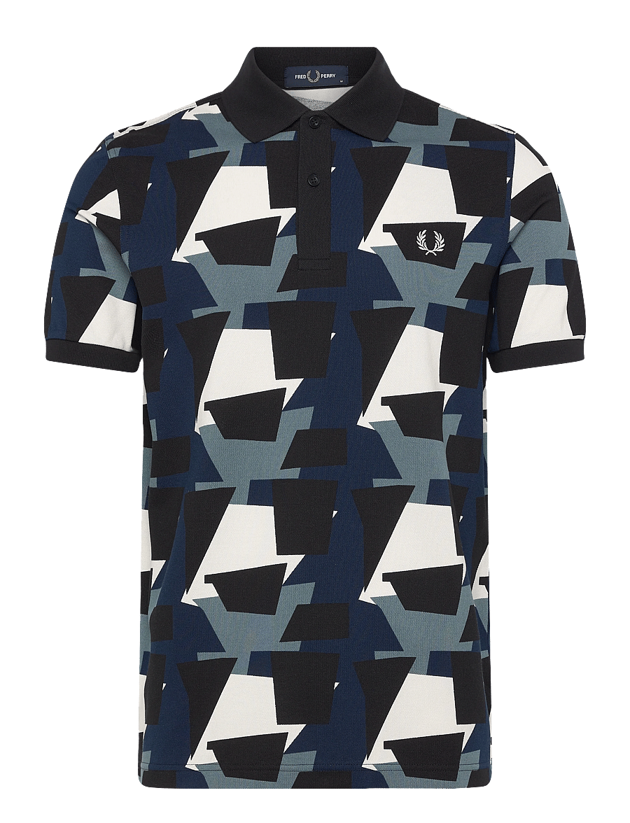 Fred Perry - FRAGMENT PRINT POLO SHIRT - kortärmade pikéer - ecru - 1