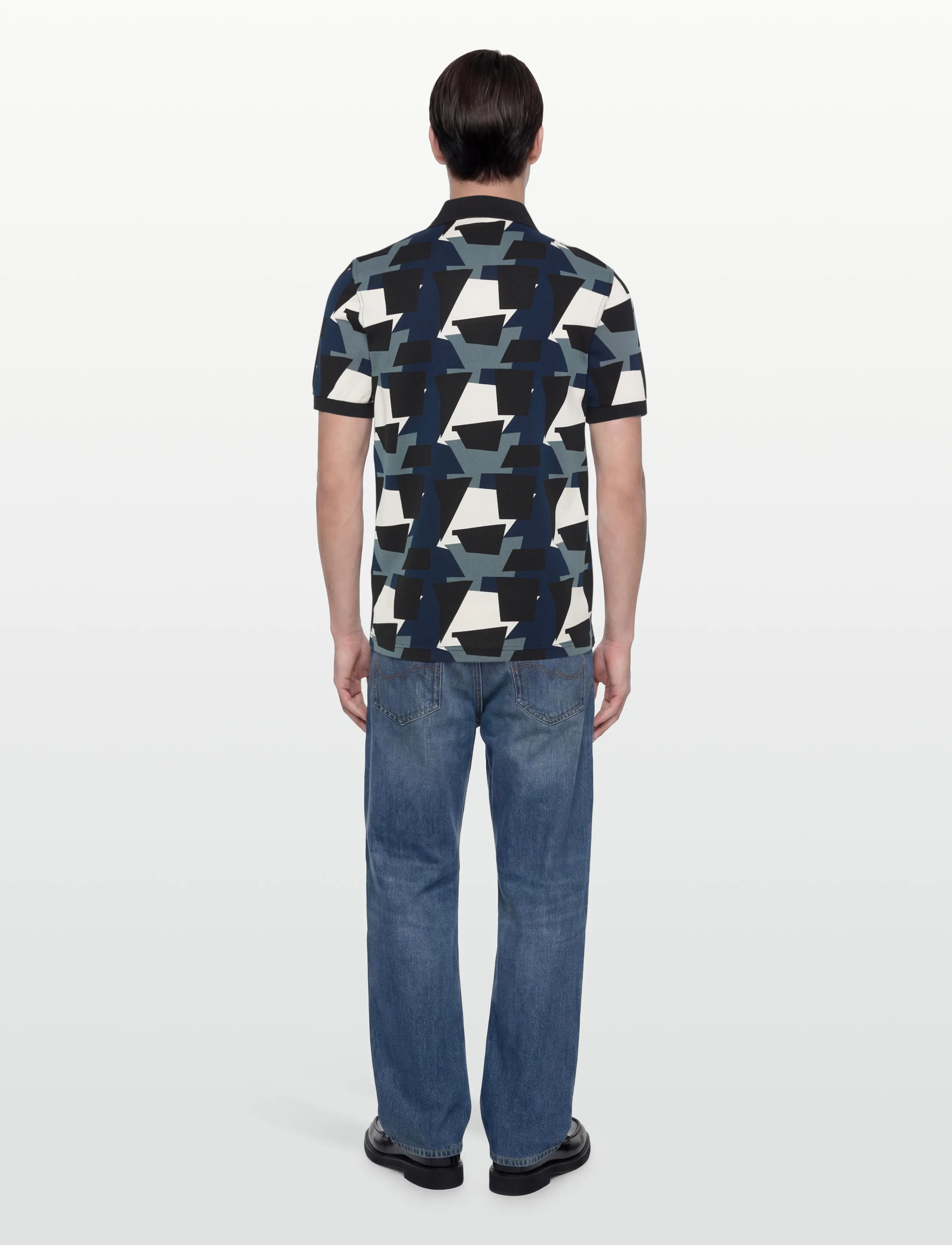 Fred Perry - FRAGMENT PRINT POLO SHIRT - korte mouwen - ecru - 4