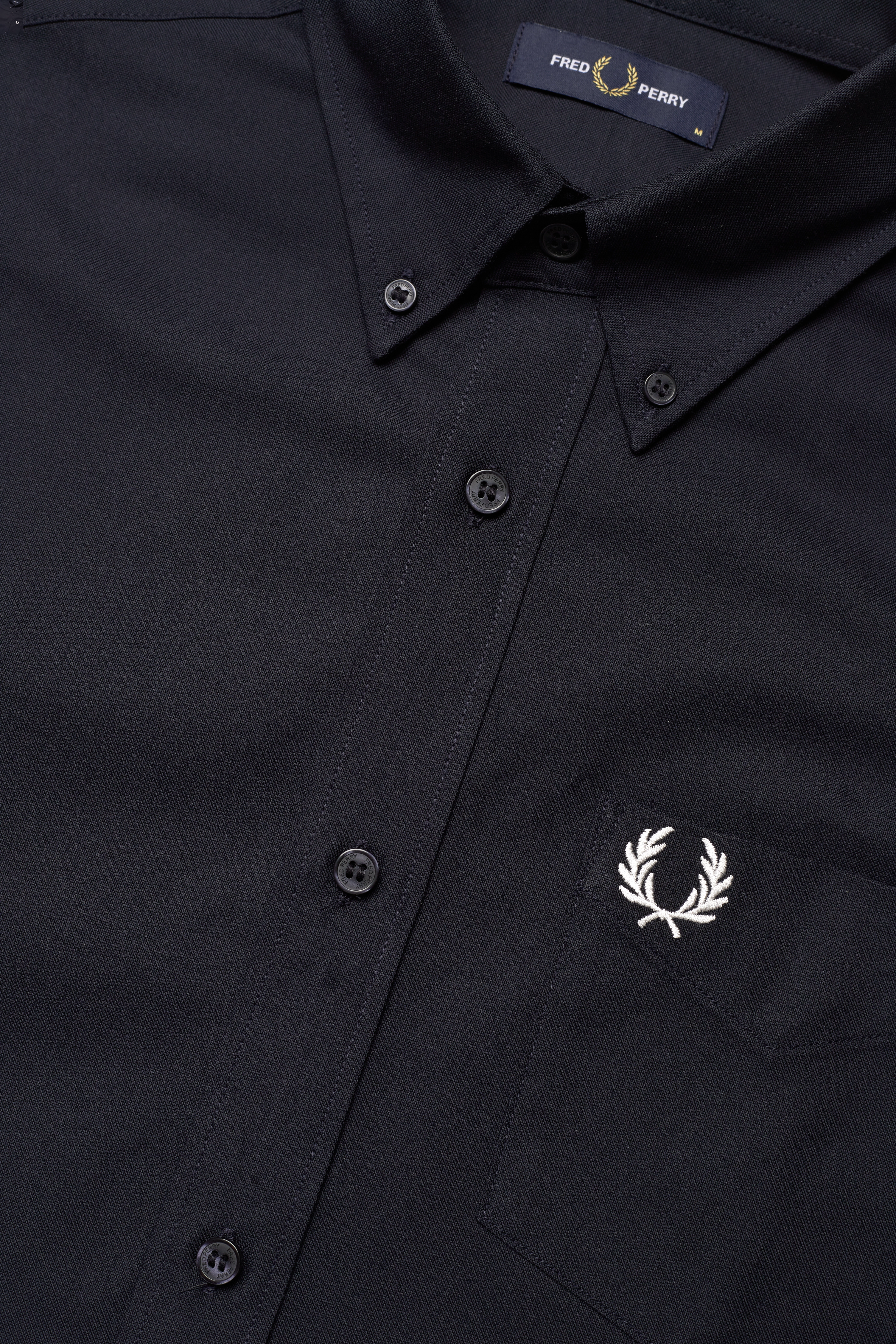 Fred Perry - S/S OXFORD SHIRT - navy - 3
