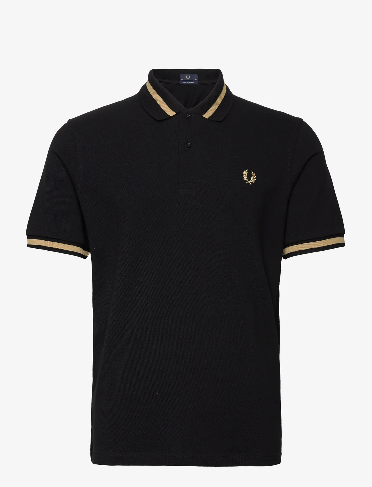 Fred Perry - SINGLE TIPPED FP SHIRT - kortærmede poloer - black/champ. - 0
