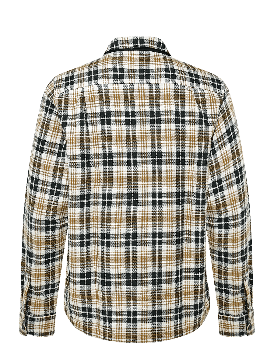 Fred Perry - TEXTURED CHECK OVERSHIRT - flannel-skjorter - ecru - 1