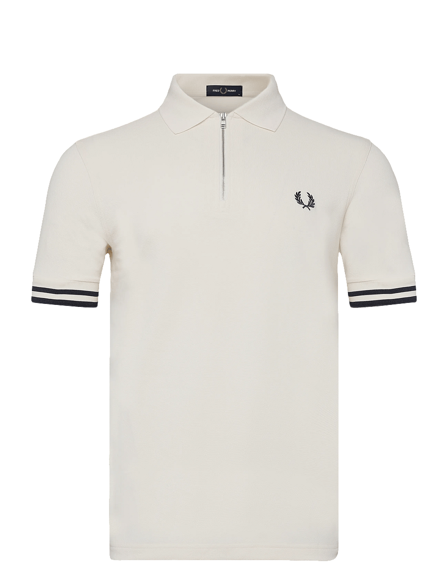 Fred Perry - BOLD TIPPED POLO SHIRT - knitted polos - ecru - 1