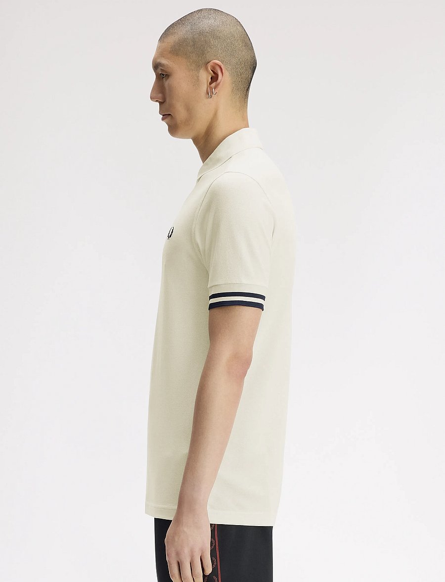 Fred Perry - BOLD TIPPED POLO SHIRT - knitted polos - ecru - 3