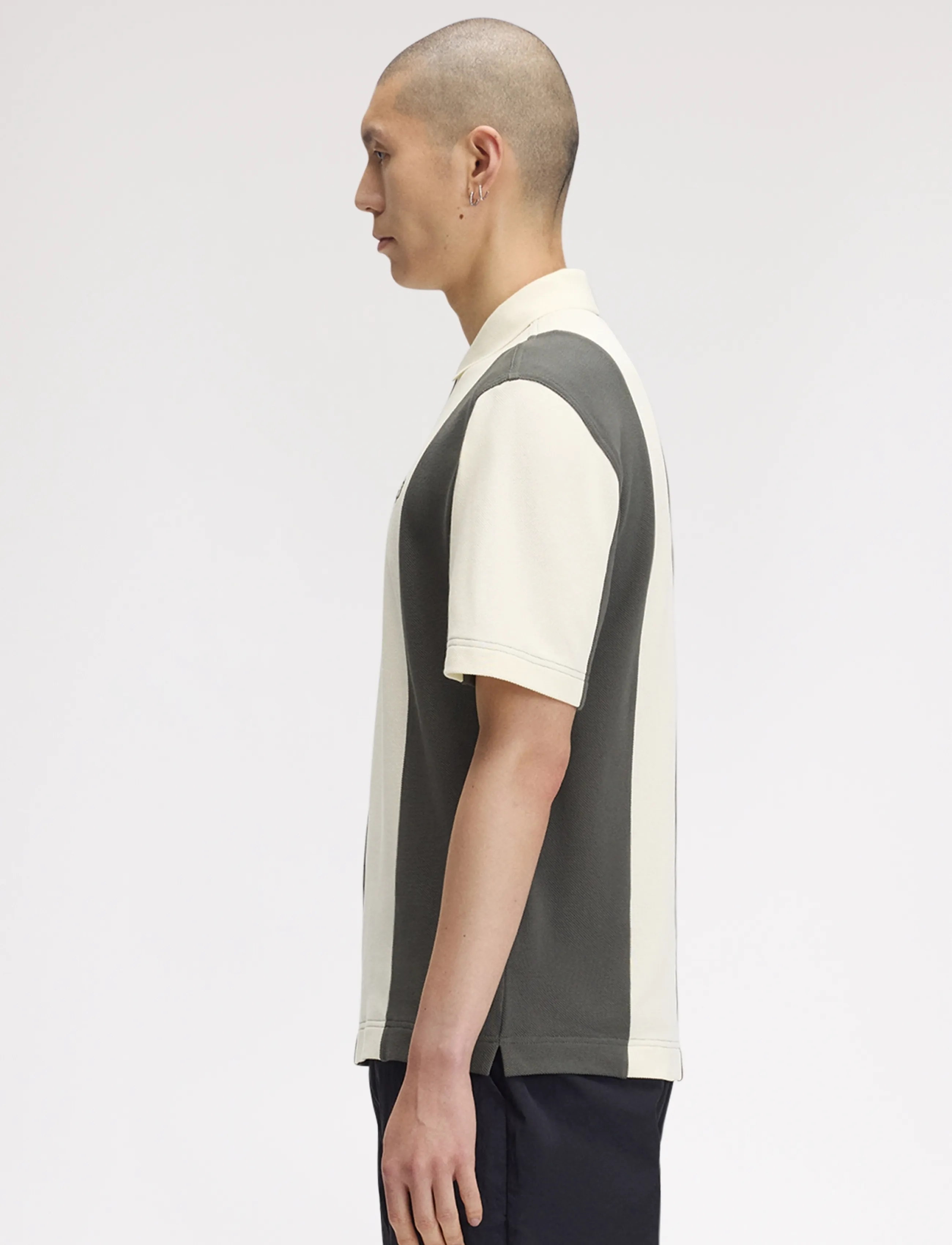 Fred Perry - CUT AND SEW PANELLED POLO SHIR - lühikeste varrukatega polod - ecru - 3