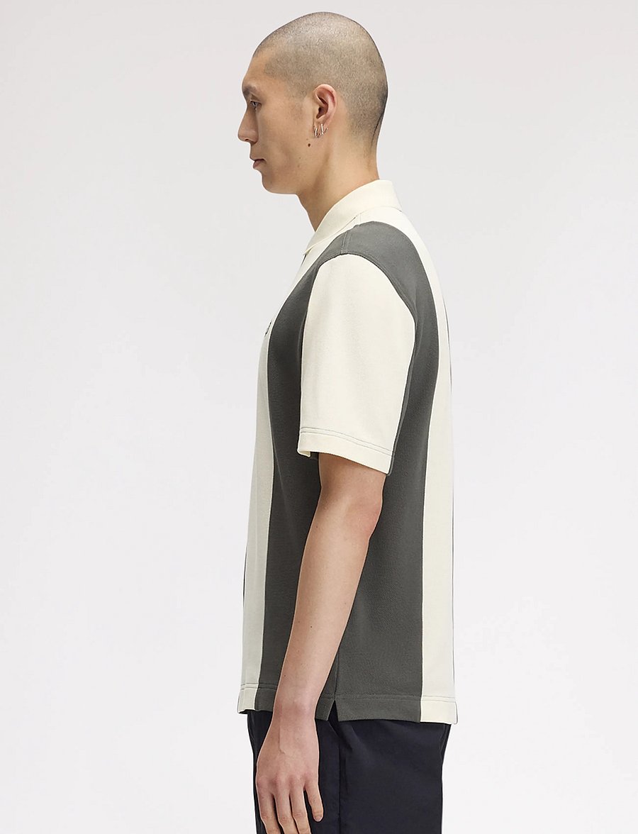 Fred Perry - CUT AND SEW PANELLED POLO SHIR - lühikeste varrukatega polod - ecru - 3